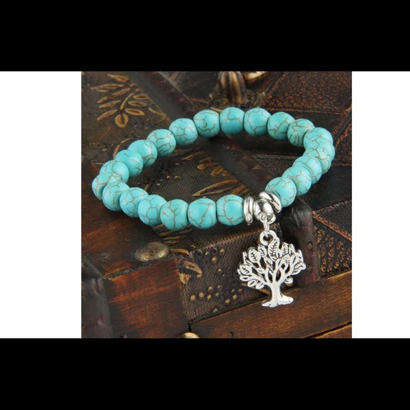 Jewelry - Faux Turquoise Charms Bracelet